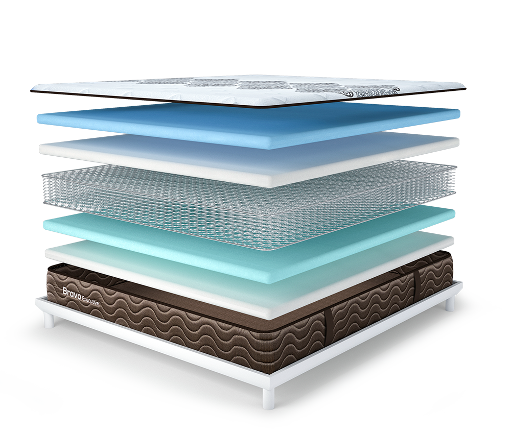 Master Crest Spring Best Spring Mattress by Master Celeste - Bravo Executive 2in1